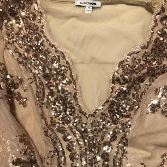 Sequin Bodysuit - Nude - Picture 4 of 4